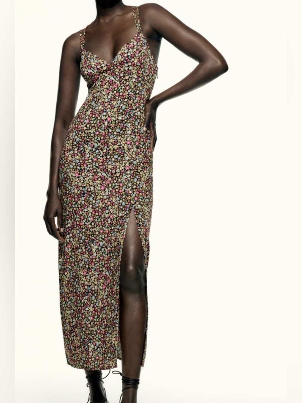 Zara Floral Midi Dress